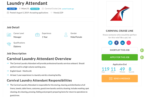 apply job